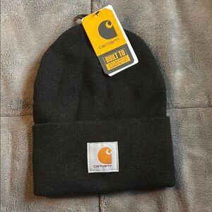 Carhartt Black Cuffed Knit Hat